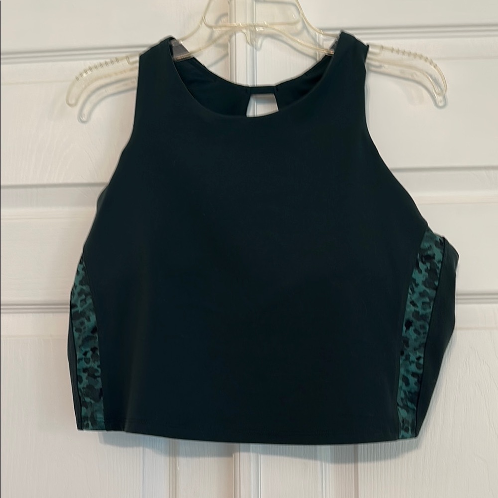 Athleta Black and Green Women's Top